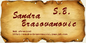 Sandra Brašovanović vizit kartica